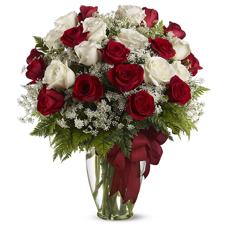 Love's Divine Bouquet Long Stemmed Roses arranged by a florist in
