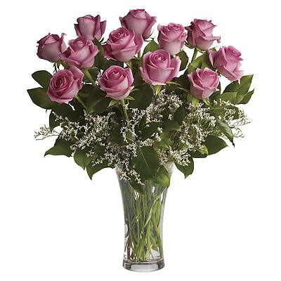 A Dozen Long Stemmed Pink Roses