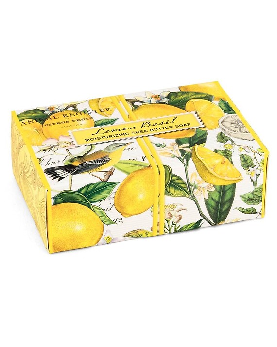 Michel Design Lemon Basil Boxed Soap