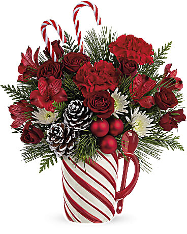 Send a Hug Sweet Stripes Bouquet