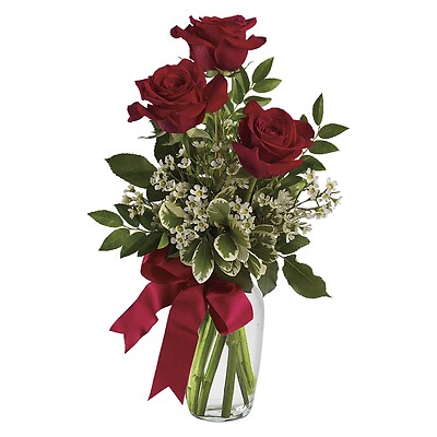 Thoughts of You Bouquet with Red Roses